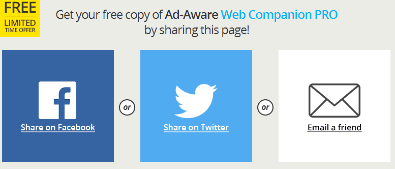 Ad-Aware Web Companion PRO for Free 1