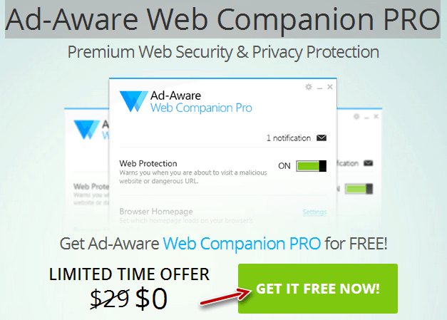 Ad-Aware Web Companion PRO for Free