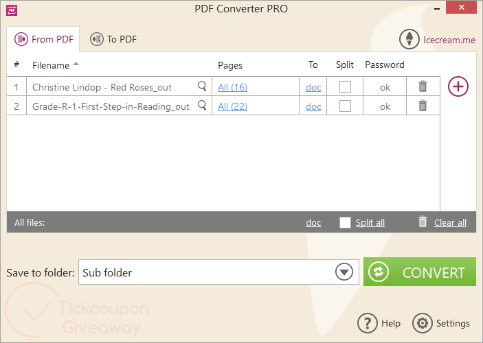 icecream pdf converter pro giveaway free Icecream PDF Converter PRO Giveaway Free