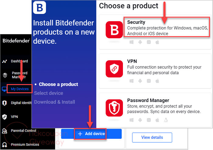 select product bitdefender antivirus for mac
