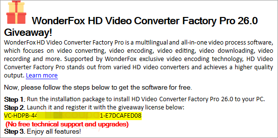 wonderfox 2024 easter giveaway code free