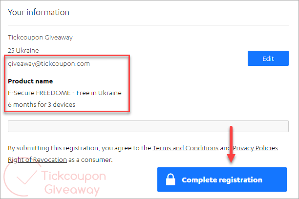 f secure freedome vpn confirmation