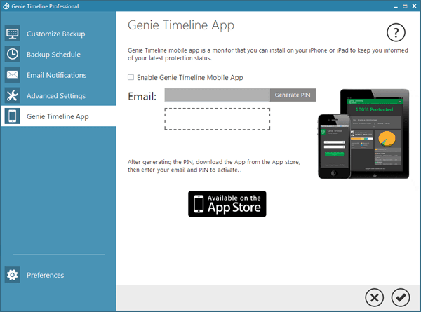 Genie Timeline App 2017