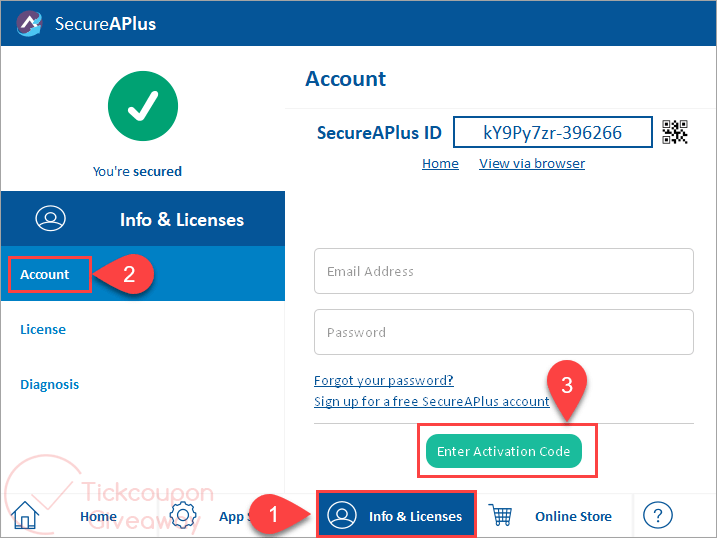 secureaplus essentials activation