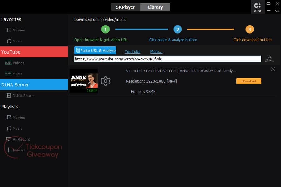 5kplayer free code