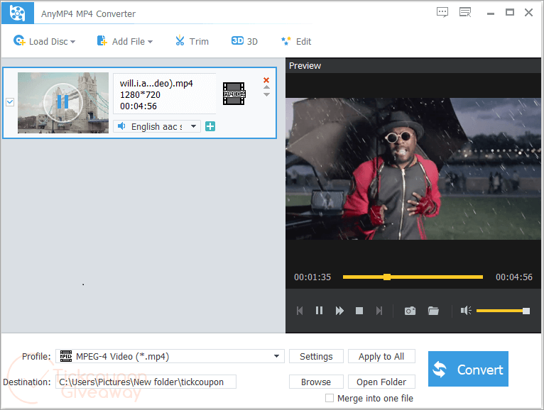 Anymp4 Mp4 Converter Giveaway