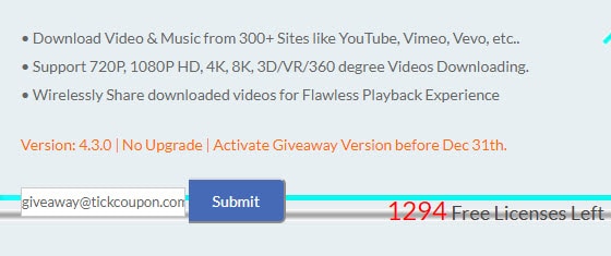 dimo video downloader giveaway page