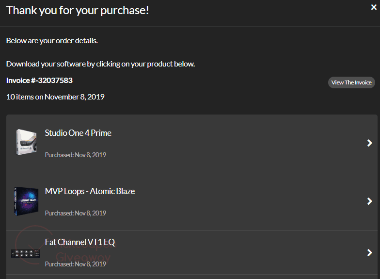 studio one prime free order page studio one prime free order page