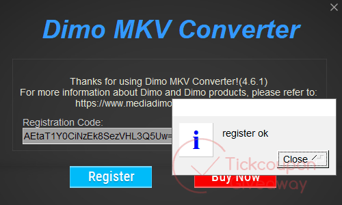 Activate Dimo MKV Video Converter