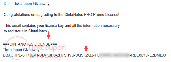 Cintanotes Pro License Free