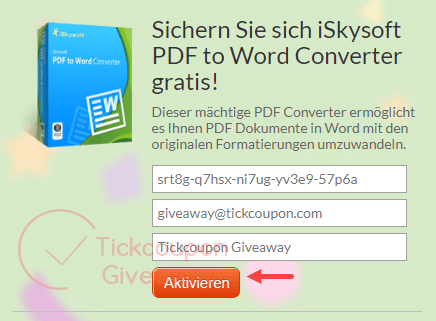 Iskysoft Pdf To Word Converter Giveaway Page