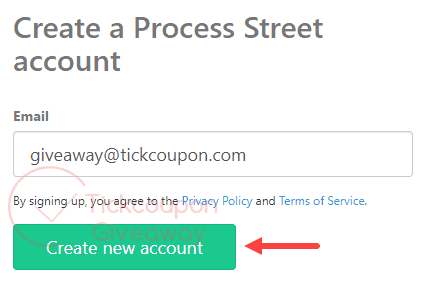 Process Street Professional New Account