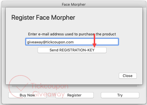 Send Key Pcwinsoft Face Morpher