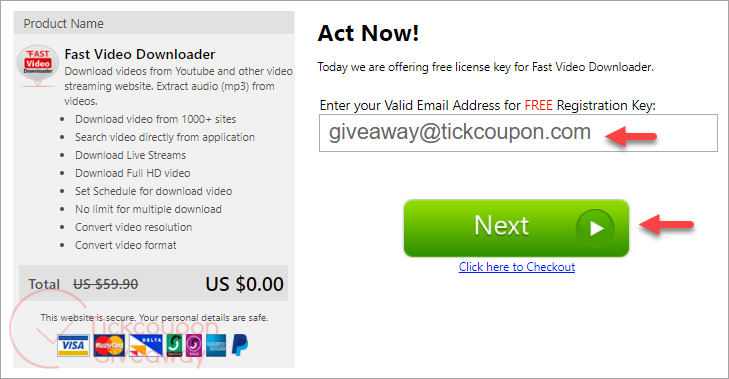 fast video downloader giveaway page Fast Video Downloader Giveaway Page