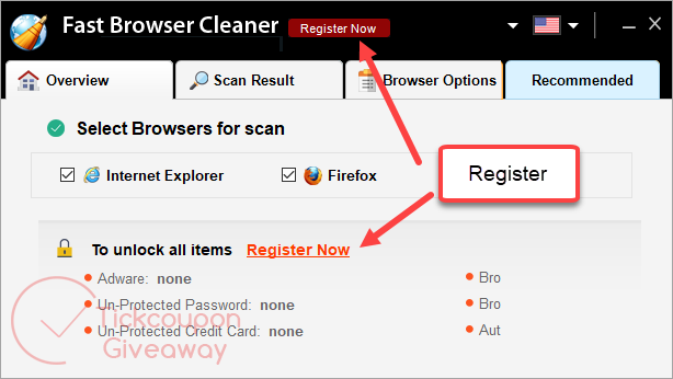register fast browser cleaner Register Fast Browser Cleaner