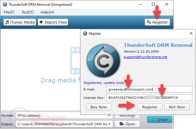 Thundersoft Drm Removal Register