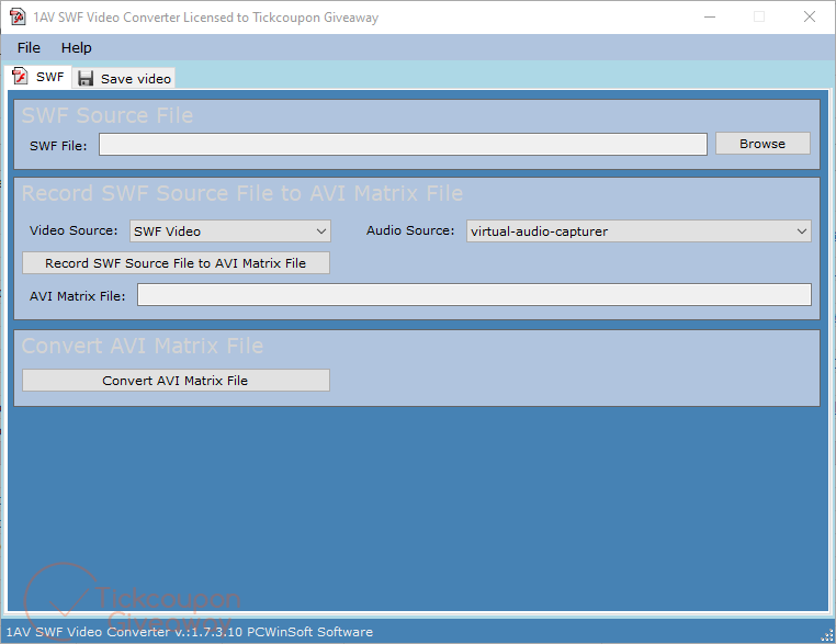 1AV SWF Video Converter Screenshot 1av Swf Video Converter Screenshot