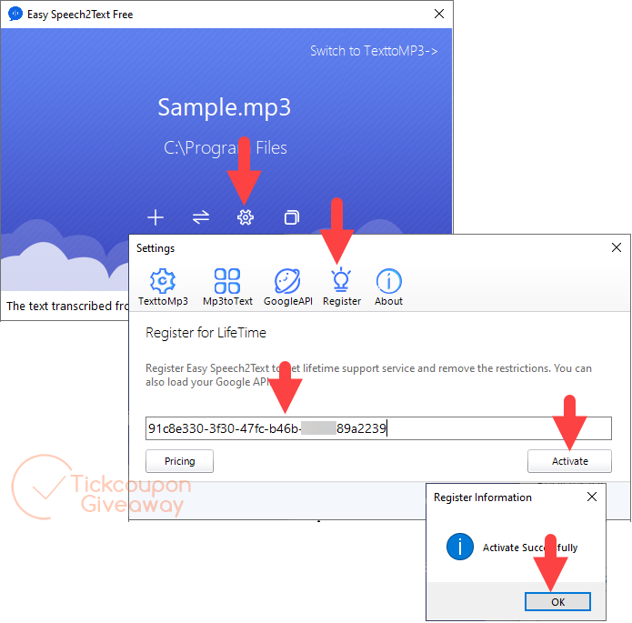 Easyspeech2text Pro Activate