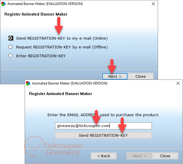 Send Key Animated Banner Maker