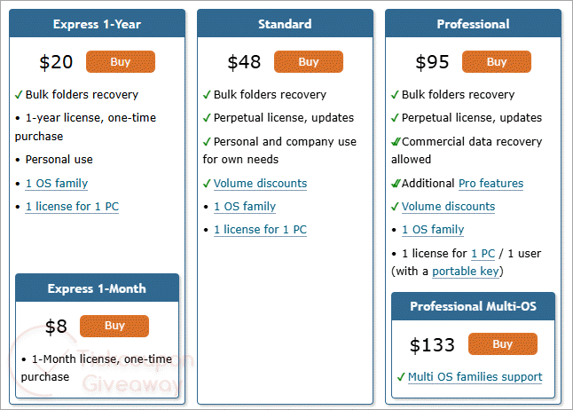 dmde dm disk editor and data recovery software pricing plan