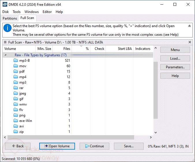dmde dm disk editor and data recovery software screenshot 2