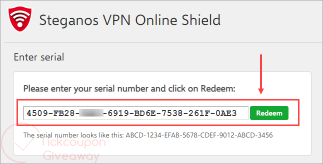 steganos vpn online shield activate license code