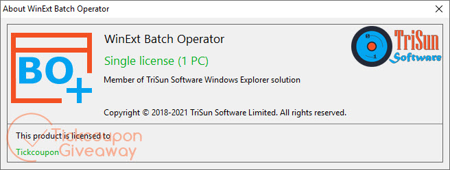 About WinExt Batch Operator About WinExt Batch Operator