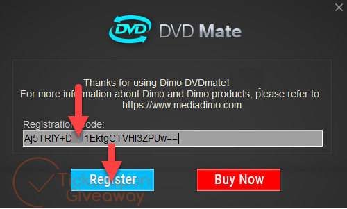 Dimo Dvdmate Register