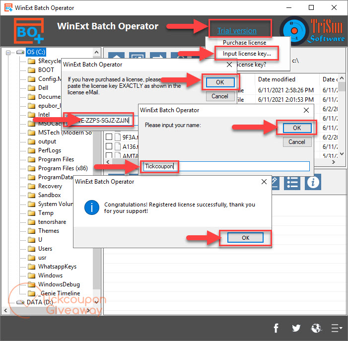 WinExt Batch Operator Registration WinExt Batch Operator Registration