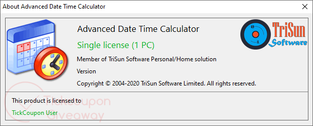 Trisun Advanced Date Time Calculator Full License Free