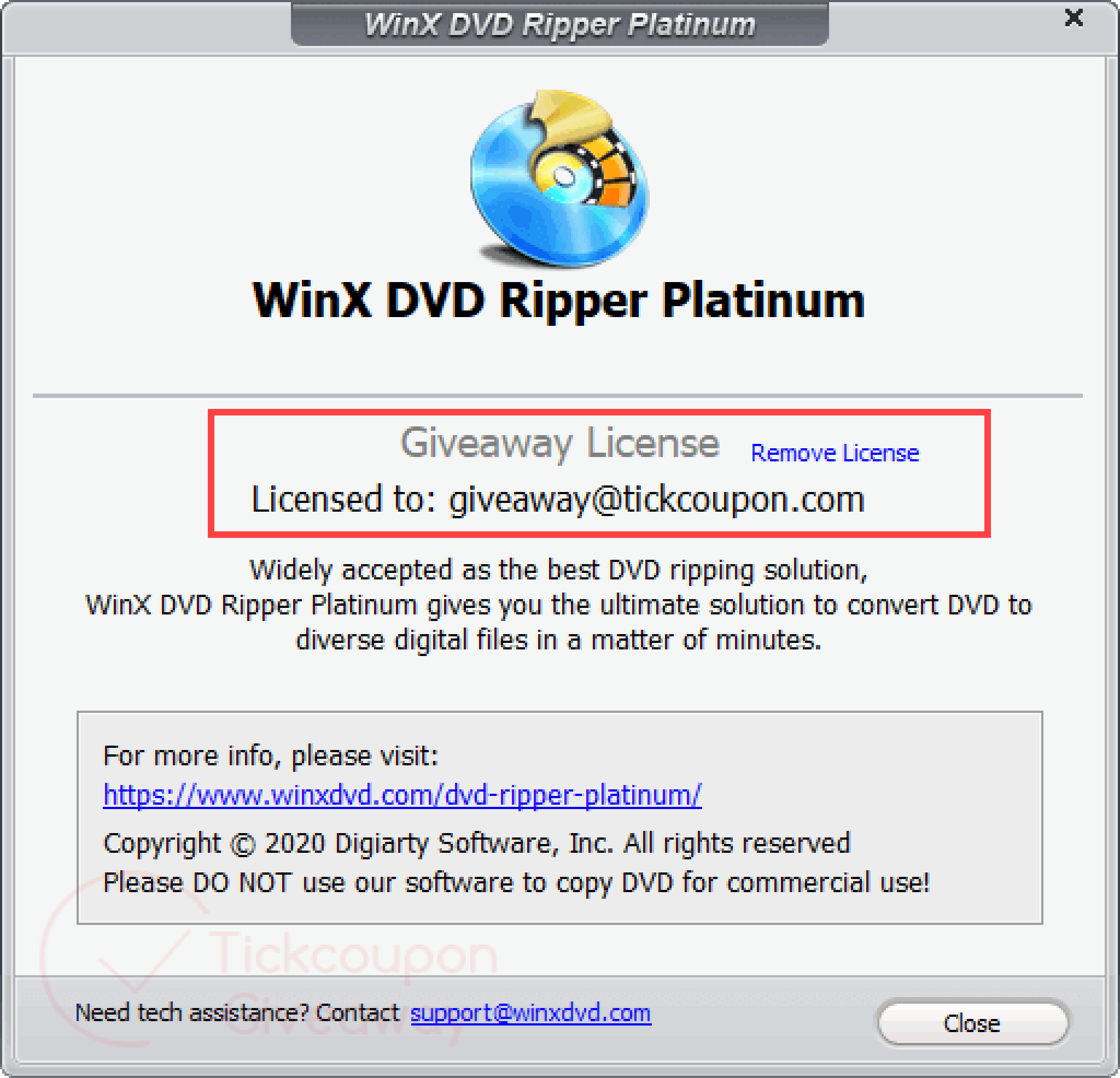 Winx Dvd Ripper For Mac License Code WinX DVD Ripper Platinum 1-Year Free License Code 2025