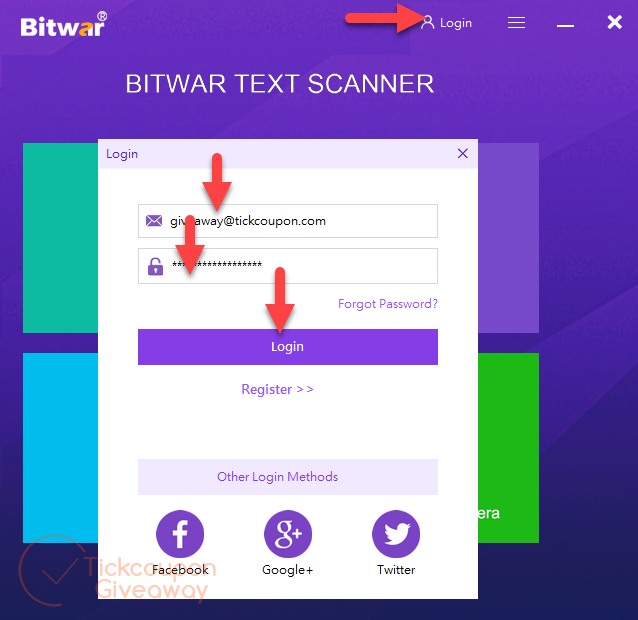 Bitwar Text Scanner Login
