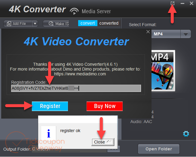 Dimo 4K Video Converter Register Dimo 4k Video Converter Register