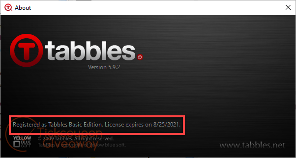 Tabbles 5 Basic Subscription