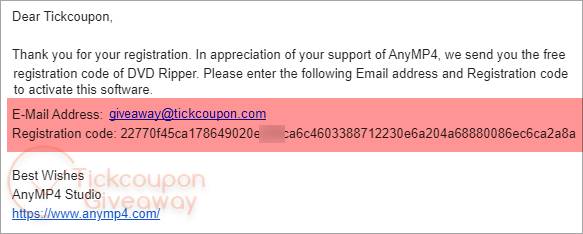 AnyMP4 DVD Ripper Registration Code Anymp4 Dvd Ripper Registration Code