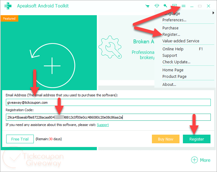 Apeaksoft Android Data Recovery Register Apeaksoft Android Data Recovery Register