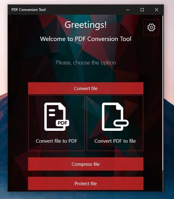 Pdf Conversion Tool Screenshot
