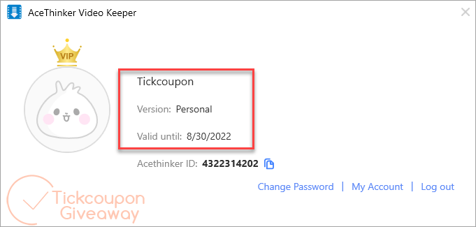 Subscription AceThinker Video Keeper