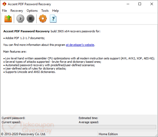 Accent Pdf Password Recovery Giveaway