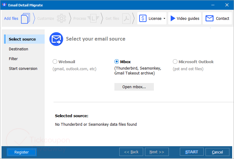 Email Detail Migrate Screenshot