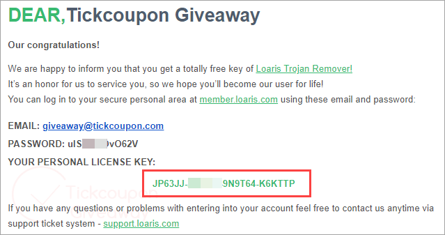 Loaris Trojan Remover Full License Code Giveaway