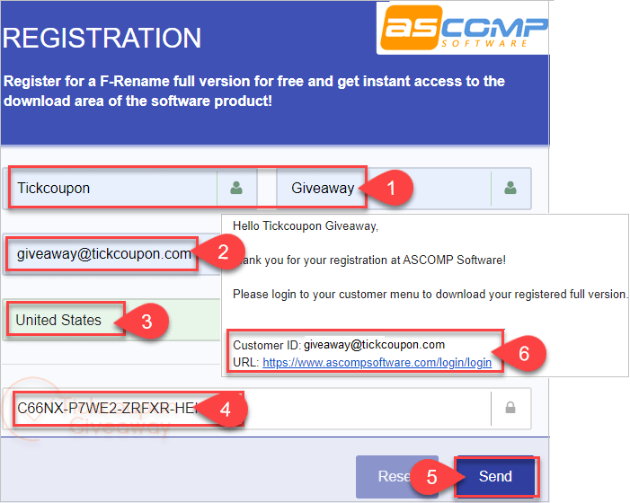 ASCOMP F Rename Professional Register Ascomp F Rename Professional Register