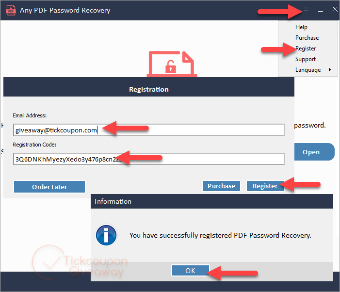 Any Pdf Password Recovery Register