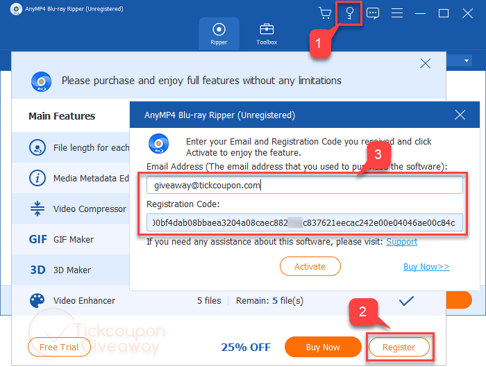 AnyMP4 Blu ray Ripper Register Anymp4 Blu Ray Ripper Register