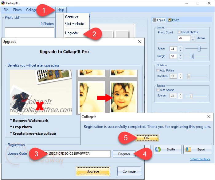 CollageIt Register Collageit Register