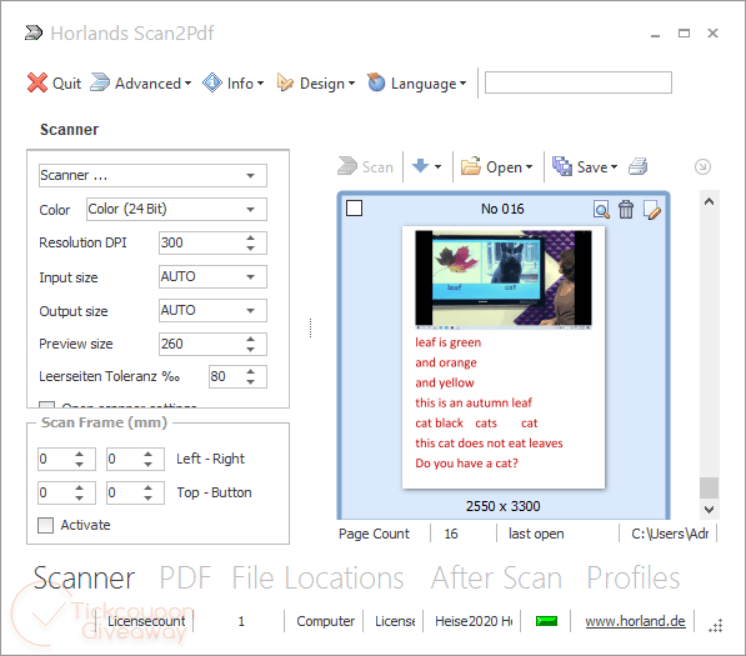 Horland Scan2PDF Giveaway Horland Scan2pdf Giveaway