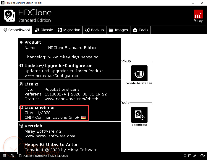 Miray HDClone 9 License Miray Hdclone 9 License