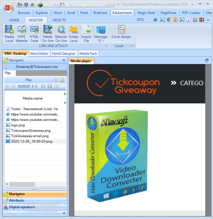 Vole Edutainment Professional Giveaway Vole Edutainment Professional Giveaway