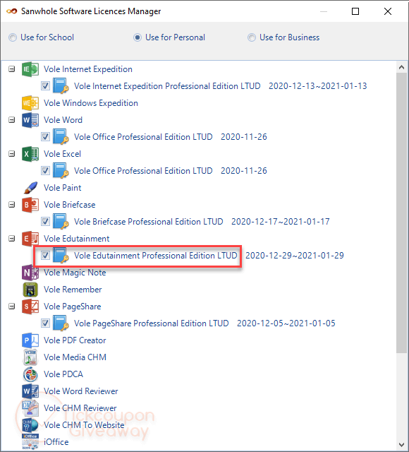 Vole Edutainment Professional License Vole Edutainment Professional License