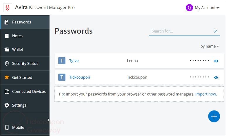 Avira Password Manager Pro Giveaway Free License Code